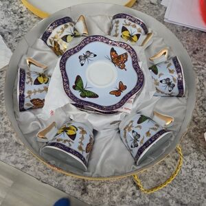 Classic Coffee Design By Yedi 12 Pc Set Butterflies.